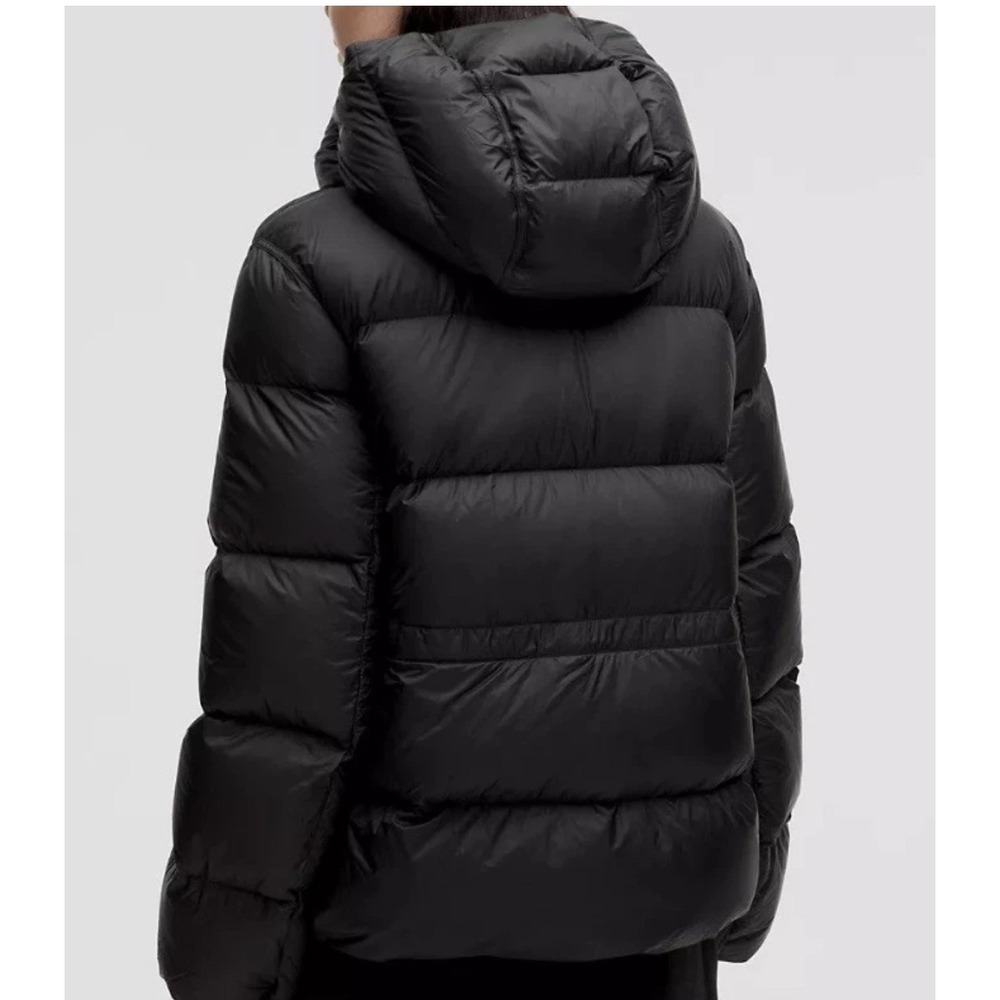 448$ Lululemon Featherweight 900Down-Fill Puffer Jacket Size L-Color Black-BNWT. - Picture 3 of 16